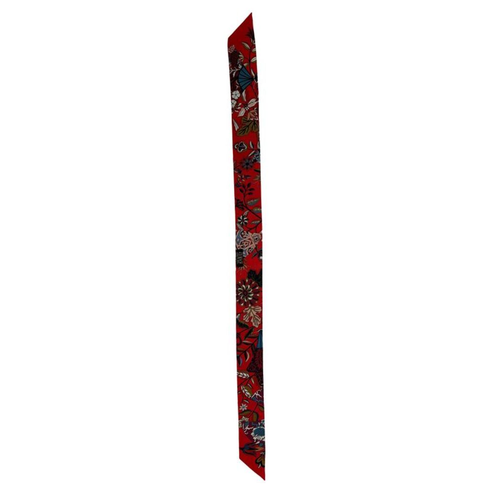 Hermès Fleurs et Papillons de Tissus Printed Twill Scarf in Multicolor Silk - Picture 5 of 5
